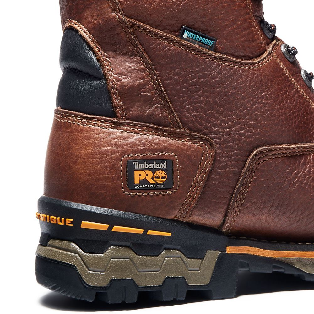Botas de Trabajo Timberland Hombre Pro® Boondock 8\" Comp Toe Marrones/Negras - Chile ETO-932104